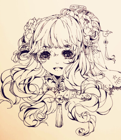 让人爱不释手的洛丽塔,手绘插画图纸.洛丽塔,动漫,手绘设计图纸.