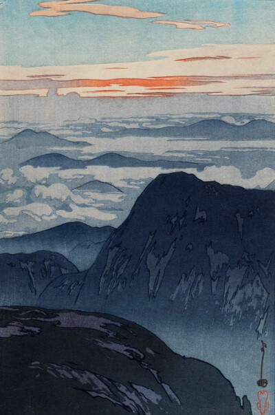 mountains,hiroshi yoshida(吉田博(1876–1950 japan)