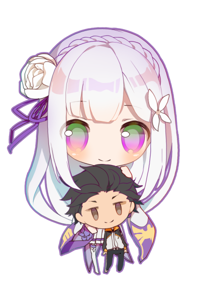 【来源p站,侵删】菜月昴,艾米莉娅q版~~ 菜月昴,艾米莉娅(亦译:爱蜜