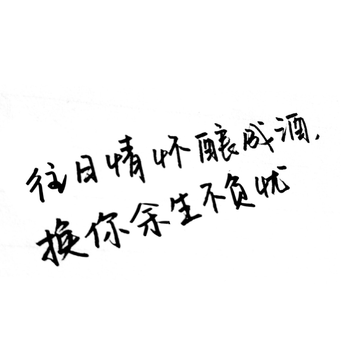 往日情怀酿成酒,换你余生不负忧.