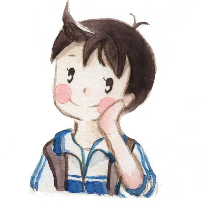 情头 情侣头像 漫画情头 漫画情侣头像 男生头像 校园 学生 水粉