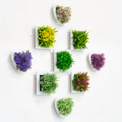 3d立体装饰仿真植物花客厅墙面壁挂壁饰墙饰挂饰卧室绿植创意组合