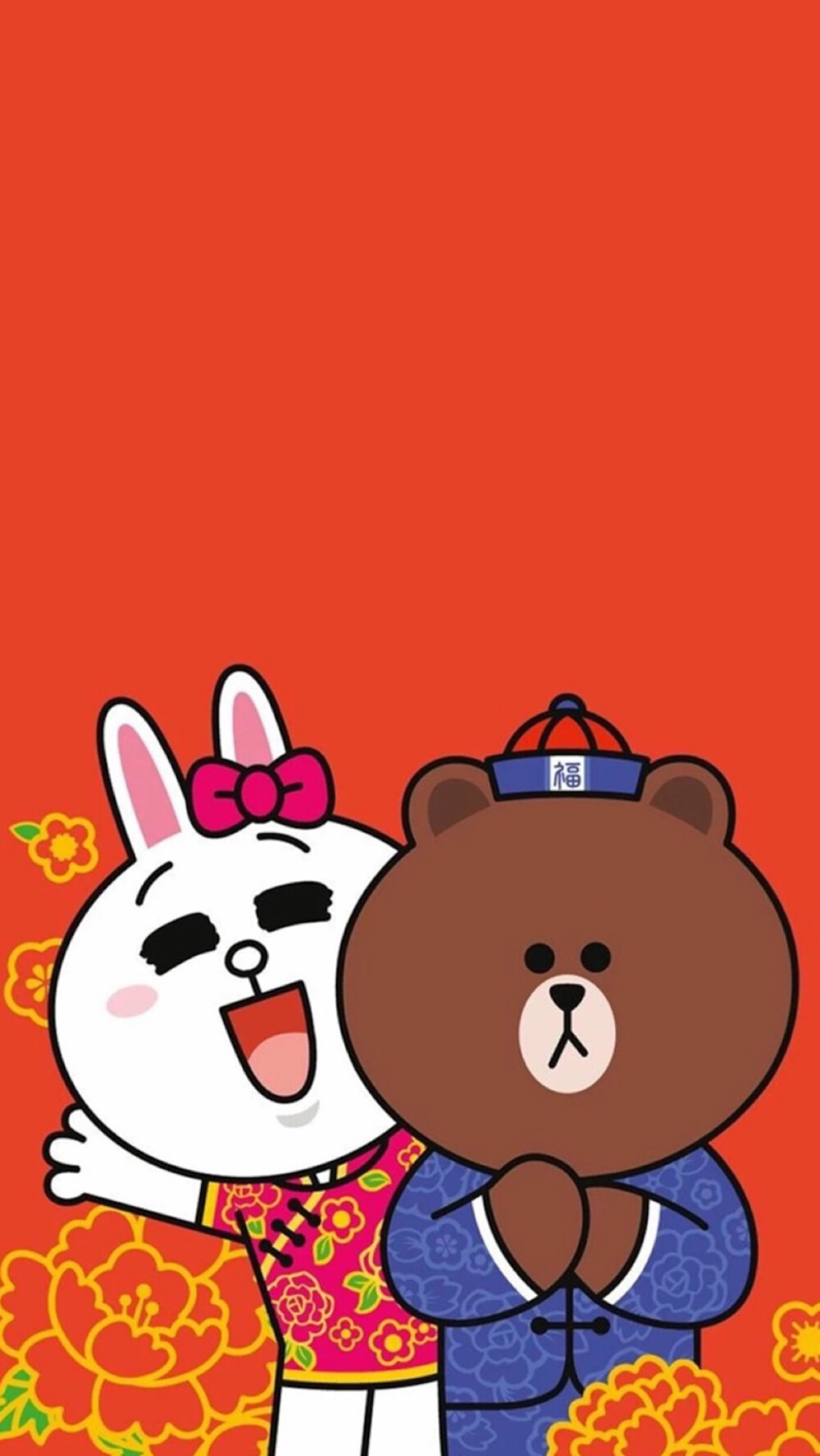 line friends 布朗熊 可妮兔