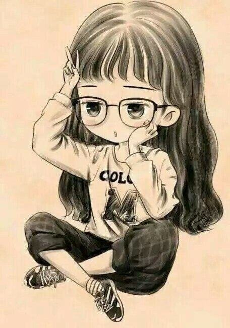卡通酷炫女孩