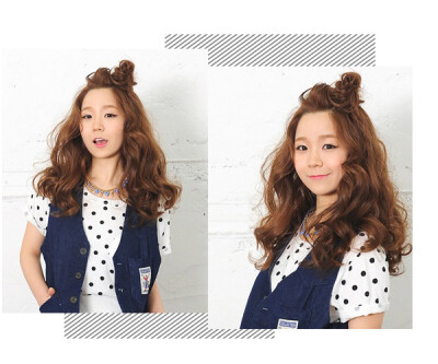 style 3 这款蛋卷头看上去发质极具弹性,发丝呈现出完美的弧度,显得