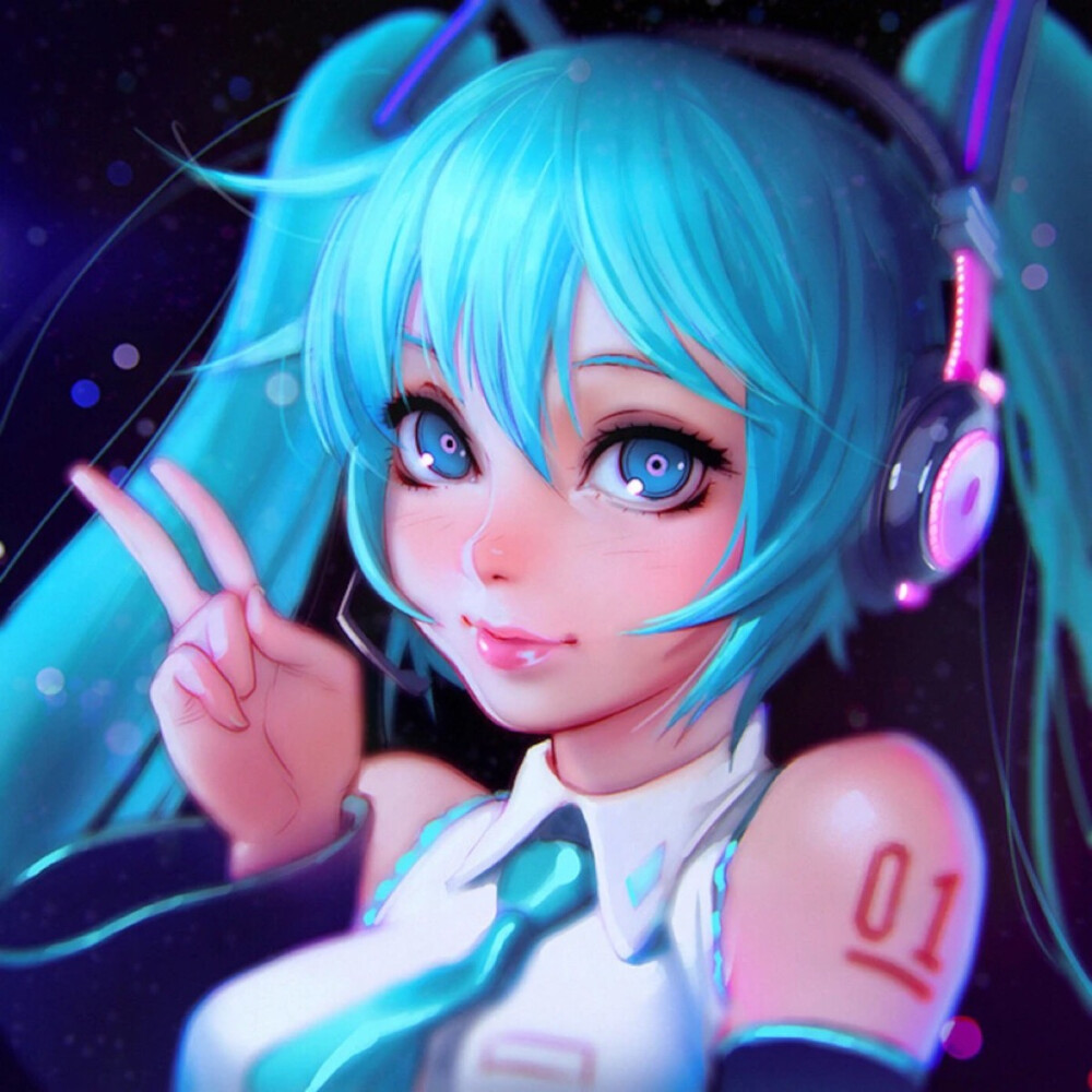 粉色初音未来头像图片