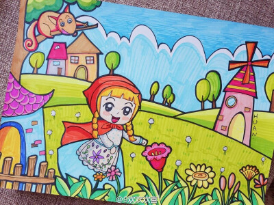 评论  儿童画主题画 人物画主题画 丹尼索儿童画 手绘 设计 人物 简笔