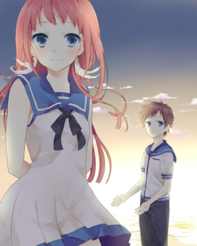 二次元 少女 校服 校园风