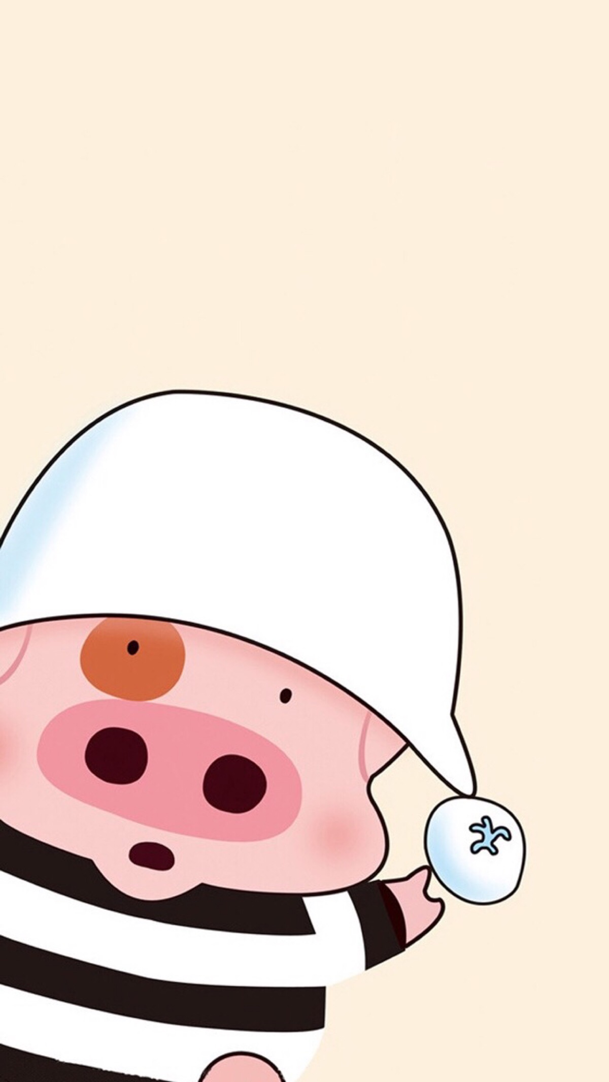 可爱 简单 插画 萌物 大脸 萌#手机壁纸"