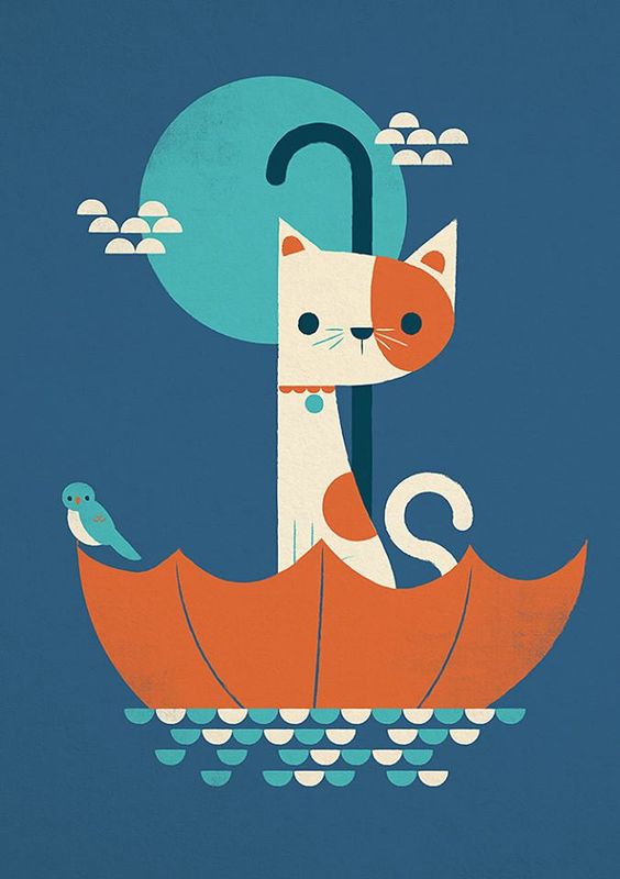 猫咪萌插画byjayfleck