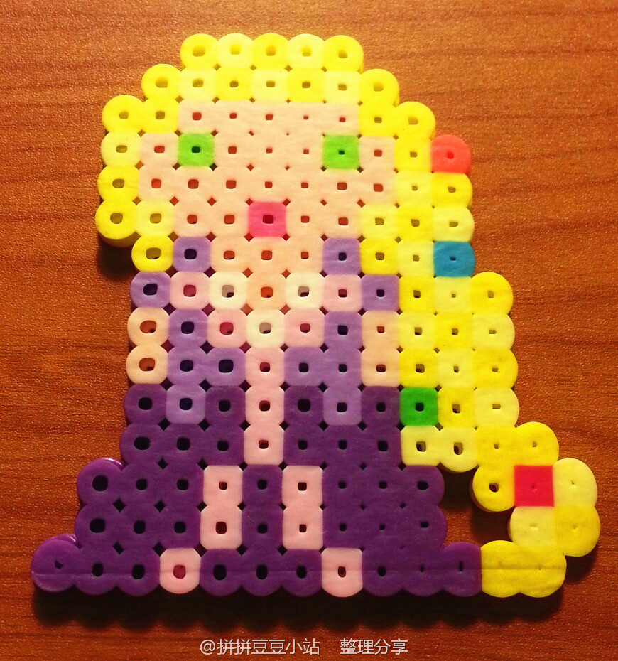 迪士尼动画 - 长发公主专业定制- 拼豆图纸 拼豆材料包 拼豆成品拼豆