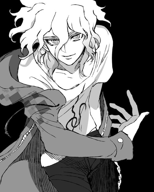 弹丸二代狛枝凪斗行礼半褪衣衫锁骨微笑