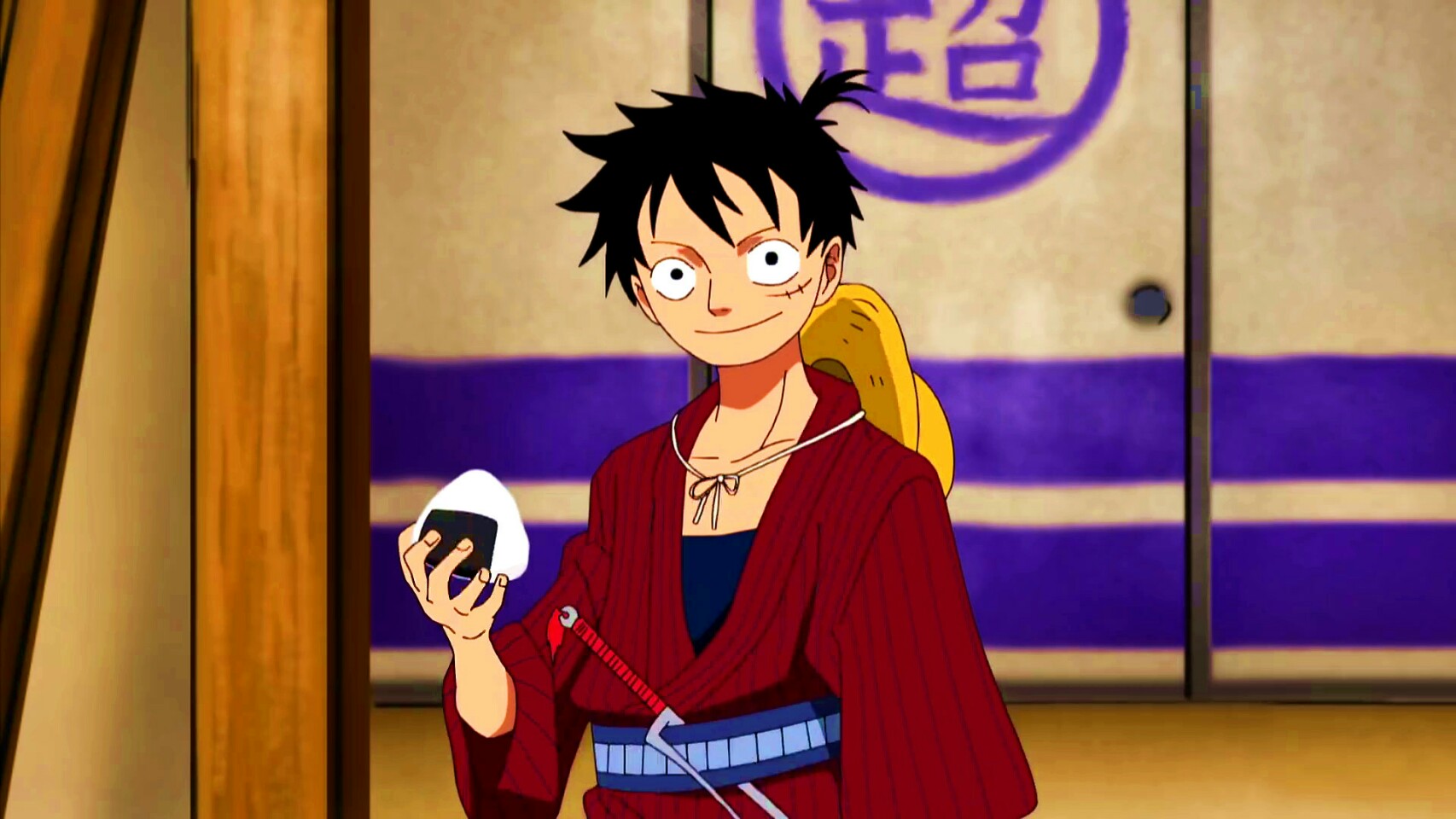 海贼王 路飞 他永远是精神抖擞积极向上的,笑着闹着哭过怒过,但从未