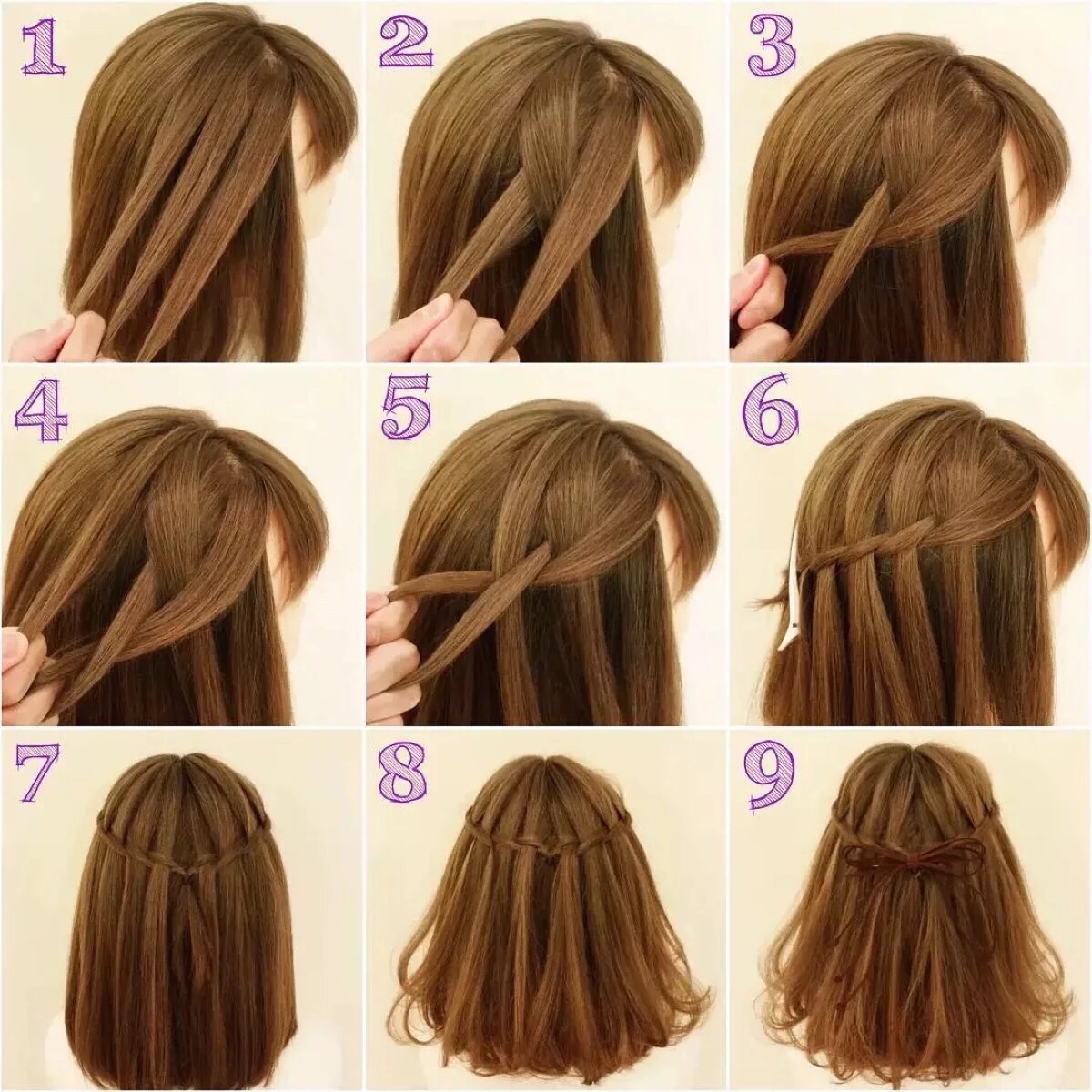 100种扎头发的方法图片