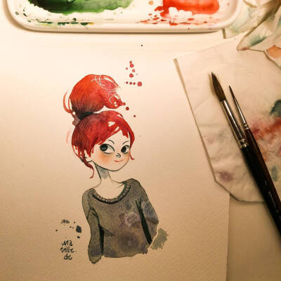 适合当头像的插画