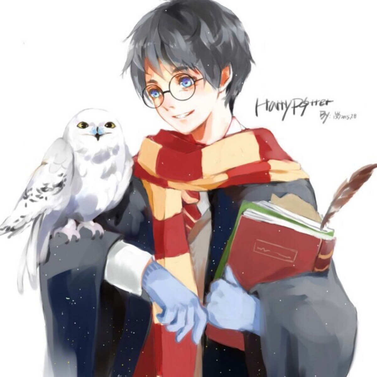 动漫情侣头像哈利波特