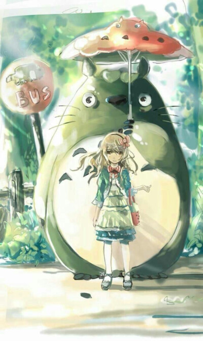 手绘插画宫崎骏