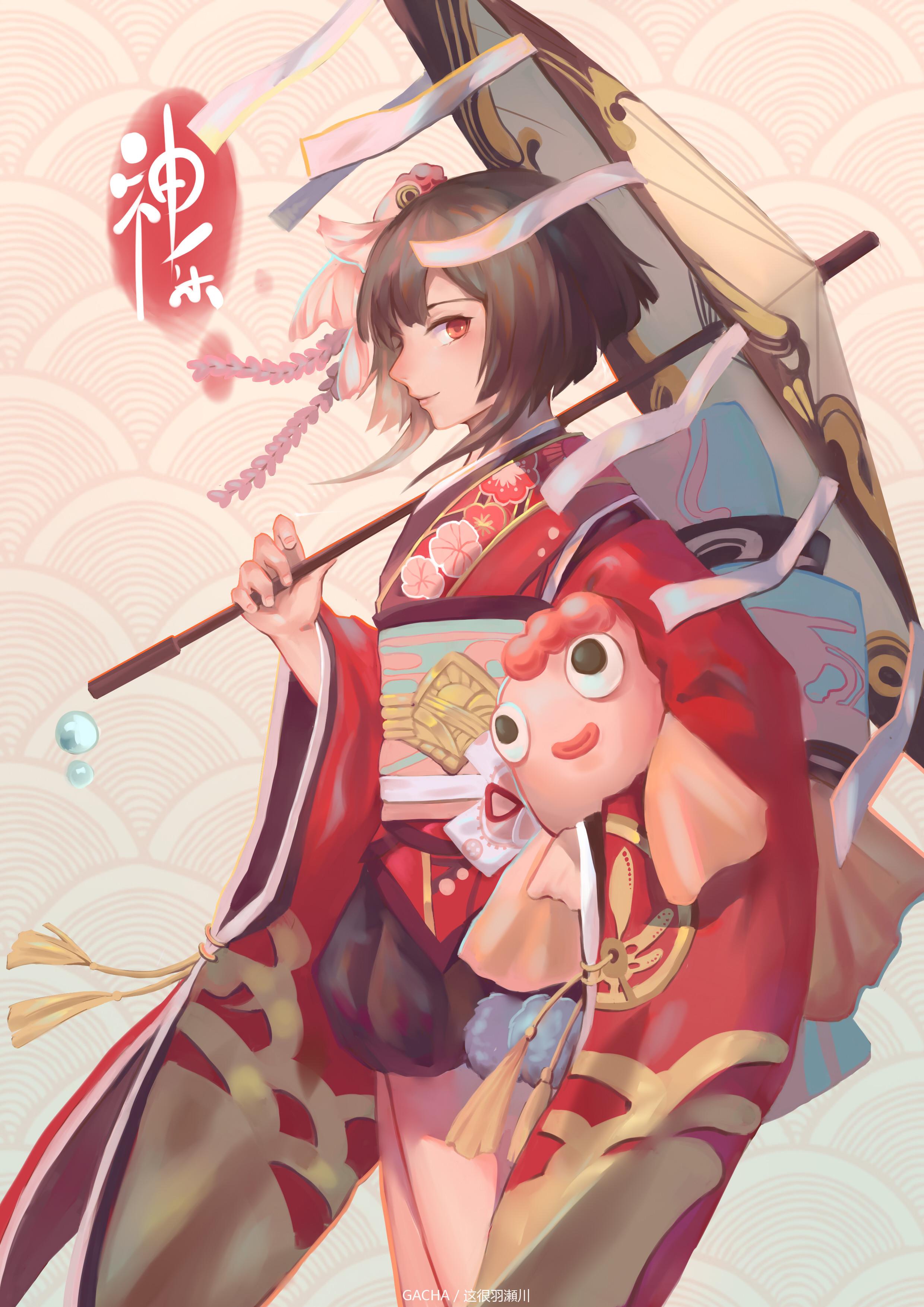 神乐_这很羽瀬川_阴阳师手游圈插画_网易gacha二次元社区