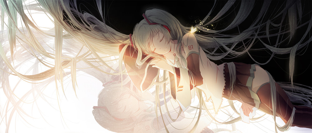 初音未来 蝶の梦 画师:冷蝉 本作品pixiv id=60161297