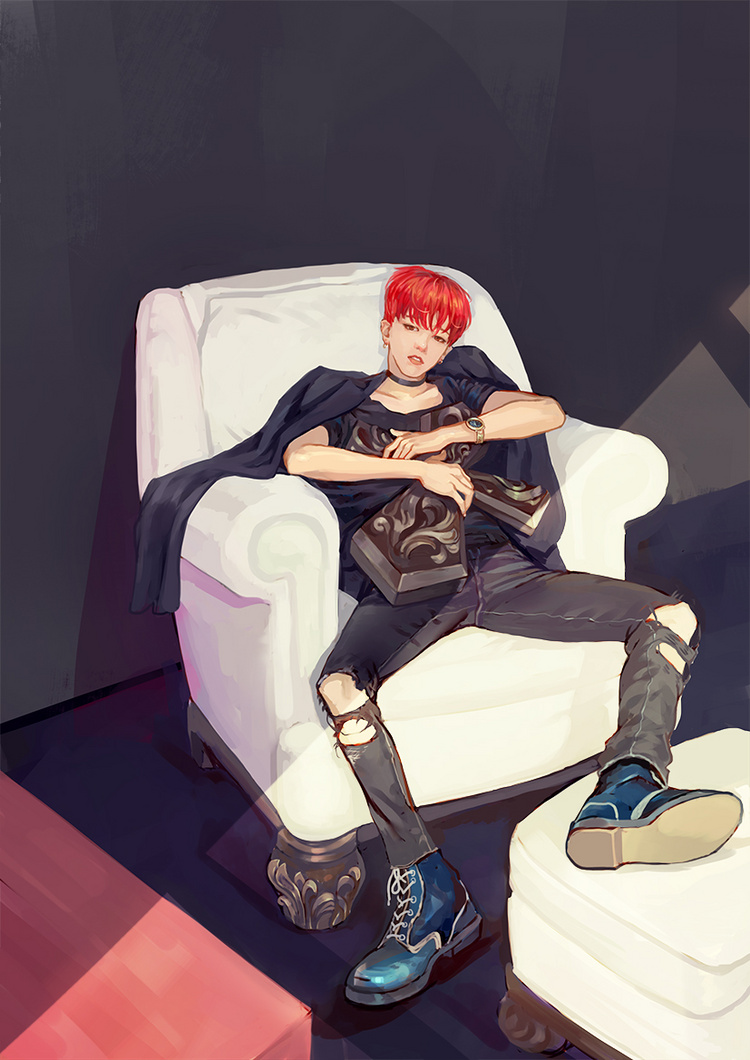 gd-三本王wallace_gd,临摹,bigbang_涂鸦王国插画