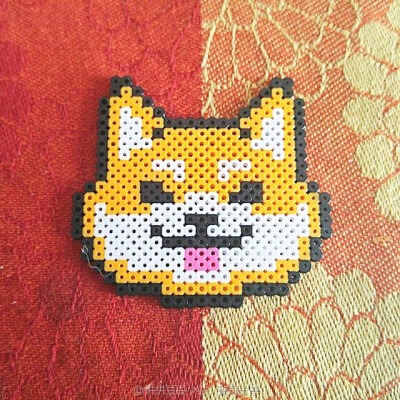 斗牛 泰迪 金毛 旺财 贵宾 柯基拼豆小站 专注分享 - 拼豆图纸 拼豆