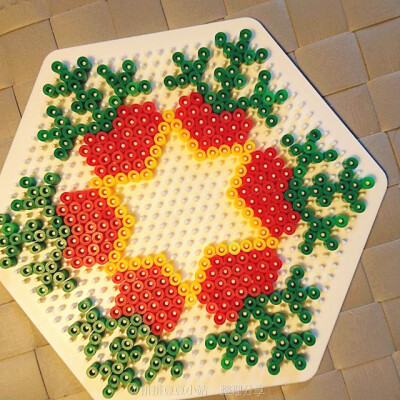 立体蘑菇拼豆图纸