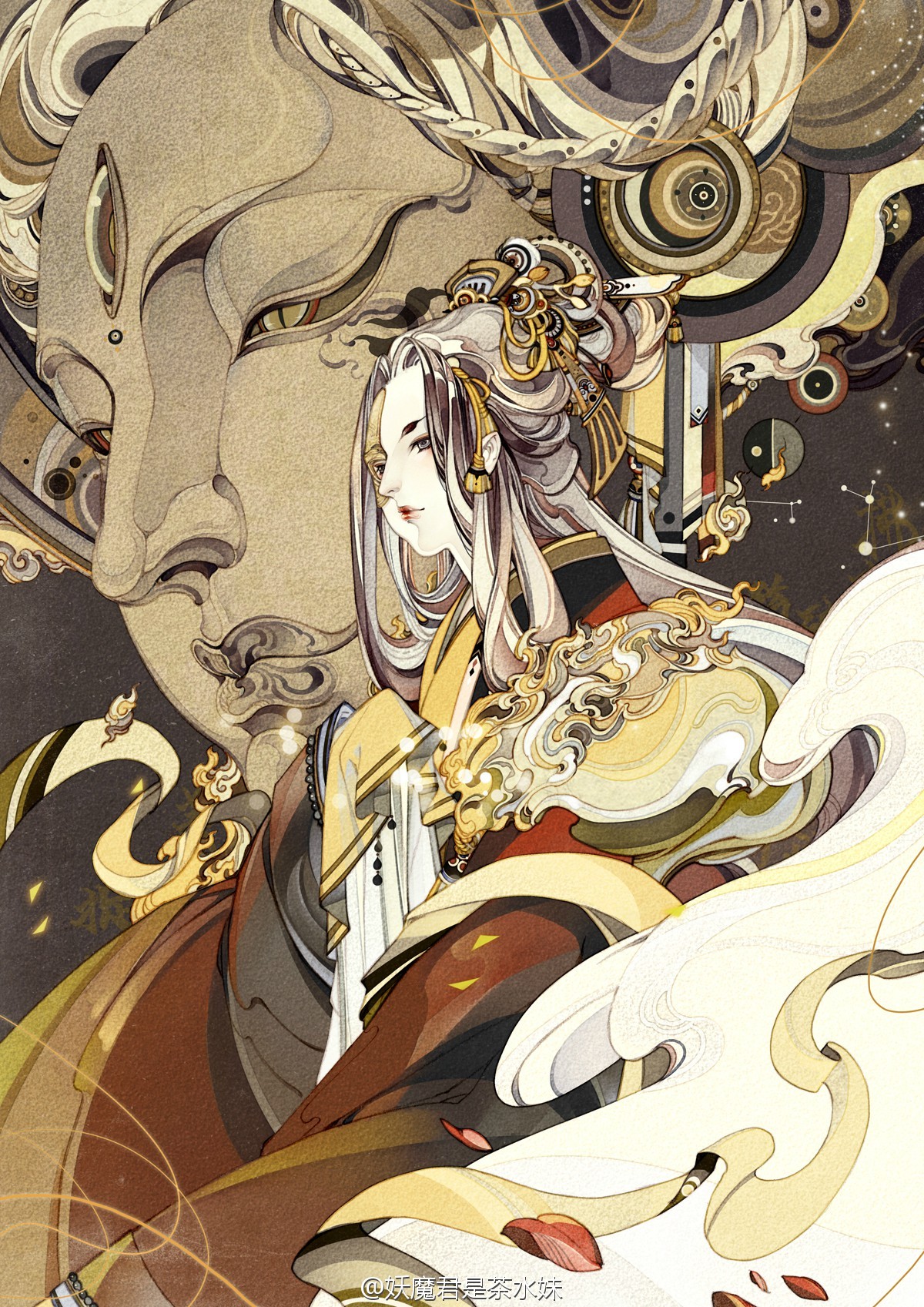 2016年12月16日 19:01   关注   小说:《半面妆》 小说 壁纸 插画