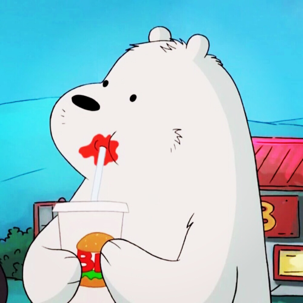 小白熊头像卡通可爱图片