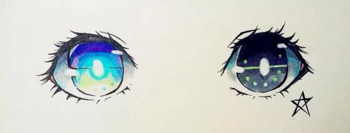 漫画素材 瞳孔 奇异