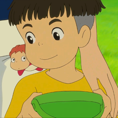 动漫情头·《悬崖上的金鱼姬》波妞宗介