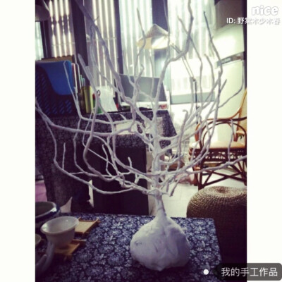 树,黏土,铁丝