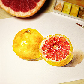 最近画的两幅水彩写生 松果子sharrie