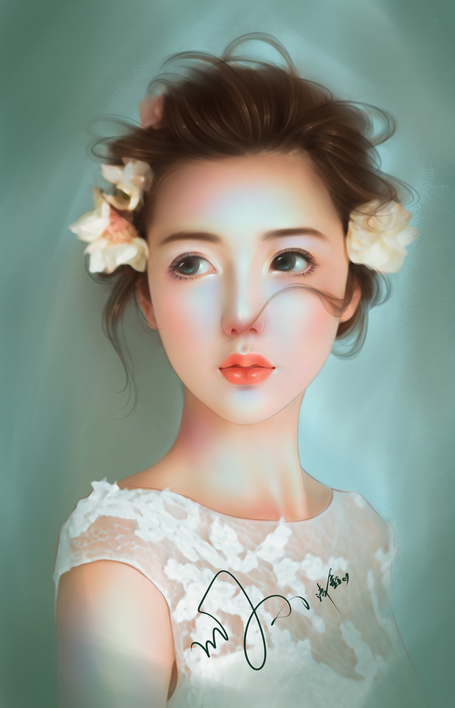 油画风转手绘 #小清新# #头像# #壁.