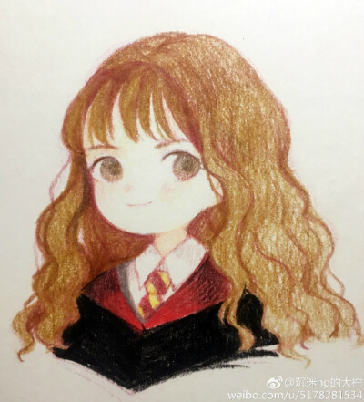 一组哈利波特人物彩铅头像画师:@沉迷hp的大柠