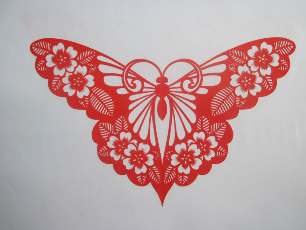 剪纸简单又漂亮蝴蝶图片