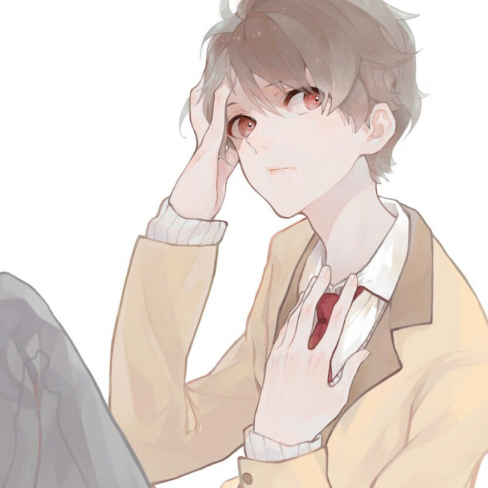 头像 意绘 插画 男生 二次元