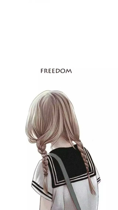 女生背影锁屏壁纸