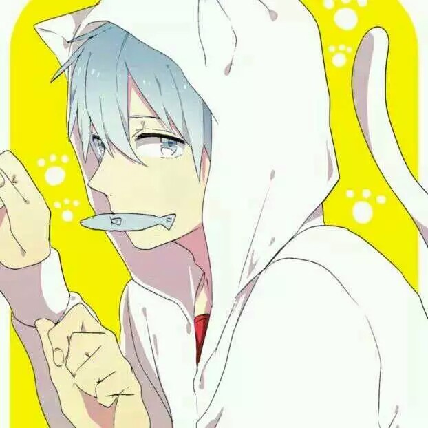 动漫头像男生可爱猫