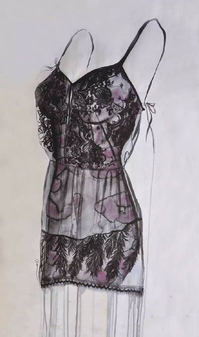 画家洪慧的水墨画