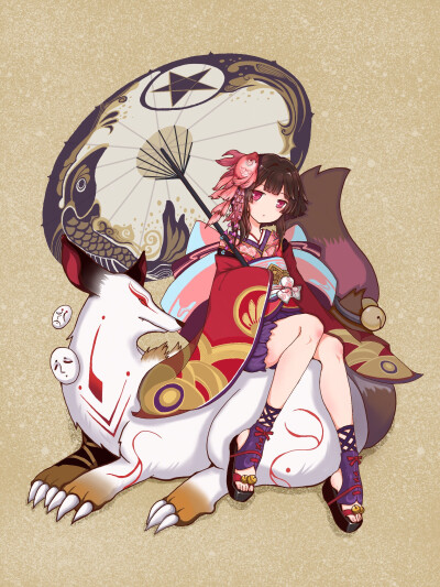【侵删】阴阳师神乐 _木酱嫁剪刀_ p站_id=60329899