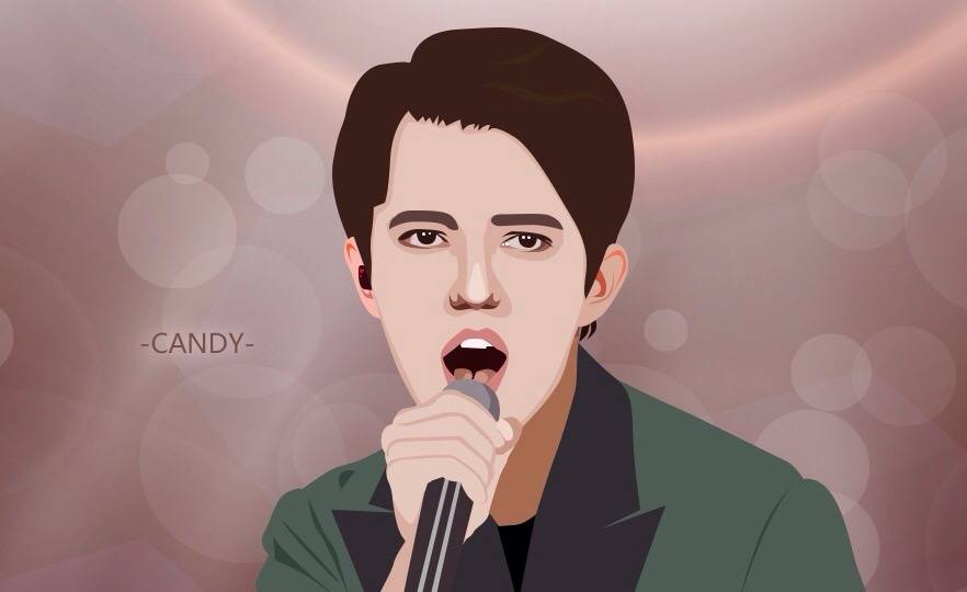 迪玛希dimash 音乐天才 进口小哥哥 天籁音 手绘
