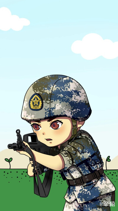 军人手机壁纸 动漫图片