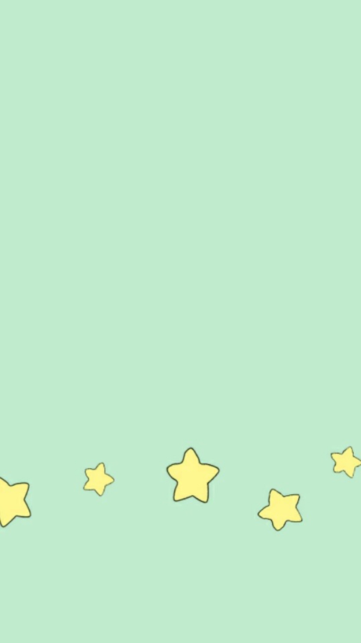 可爱 简单 插画 萌系 小清新 薄荷绿 蓝色 绿色 平铺