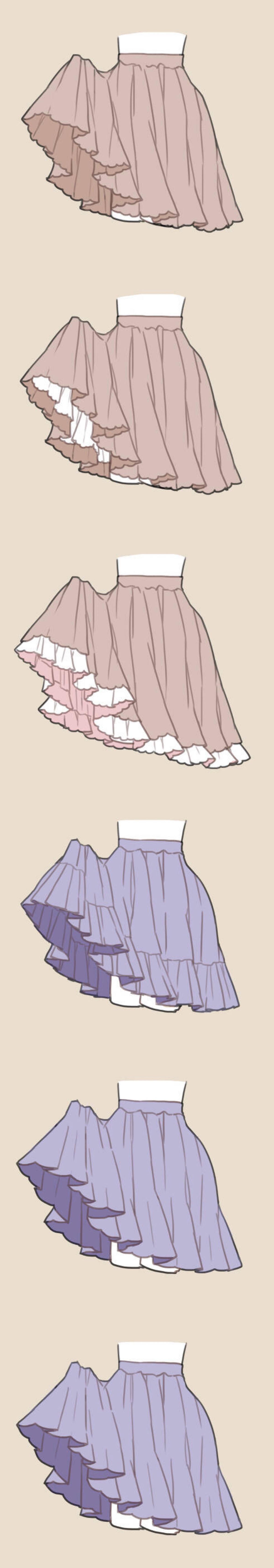 洛丽塔裙子的画法图片