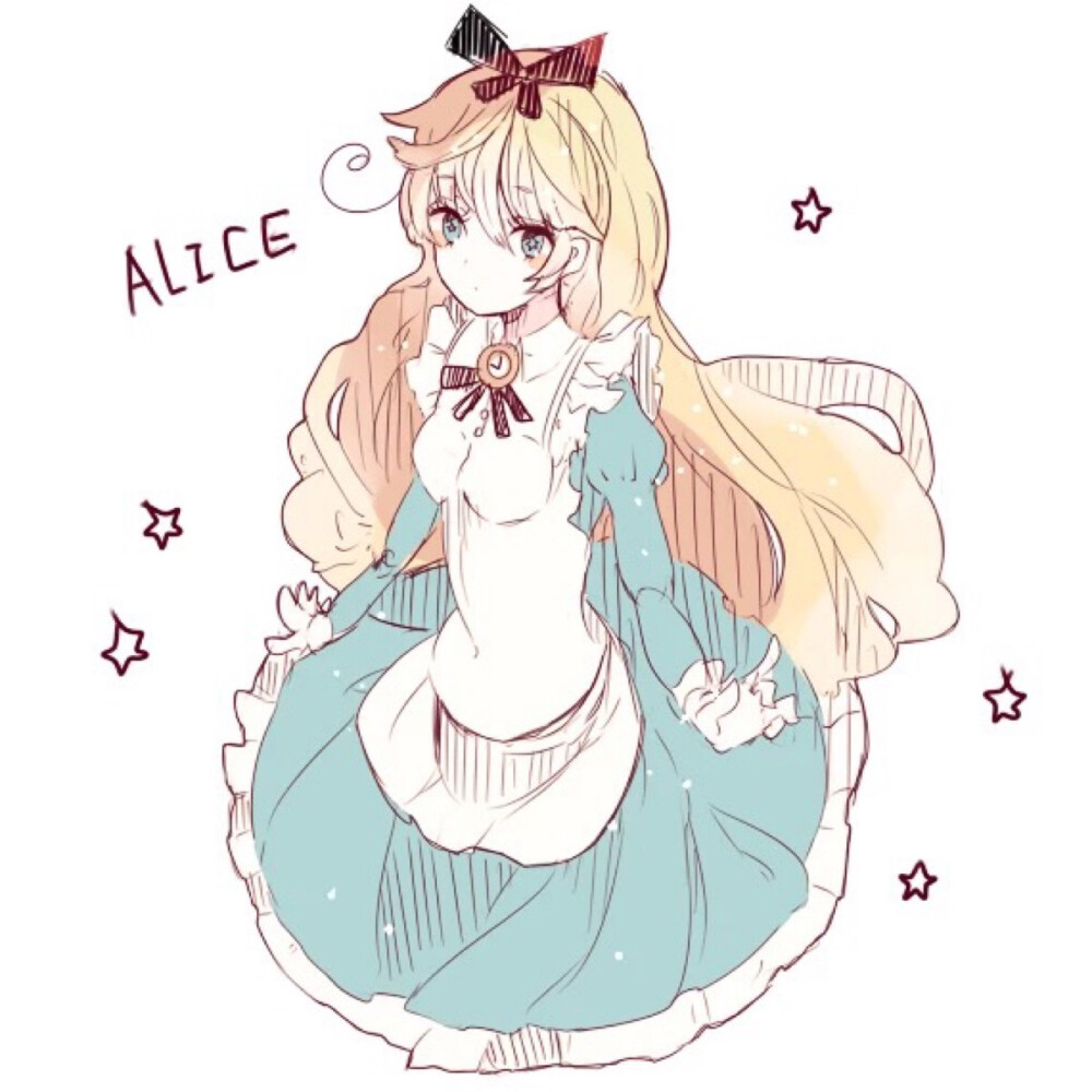 爱丽丝头像动漫 可爱图片