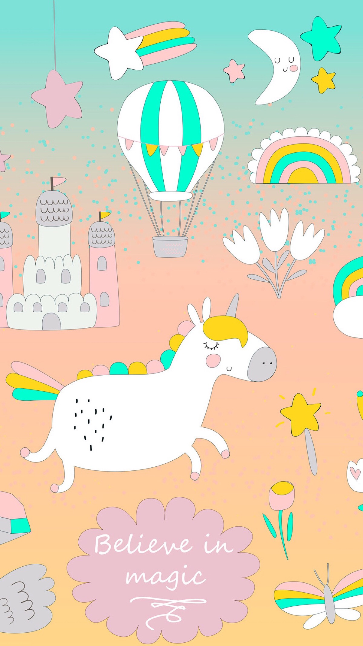 人物动物植物卡通动漫手绘插画可爱斗比萌宠个性背景彩色炫酷古风q版