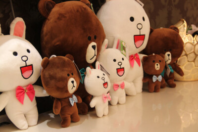 韩国friends,friends韩国综艺 line friends 韩国布朗熊可妮兔子公仔〔头像〕〔壁纸
