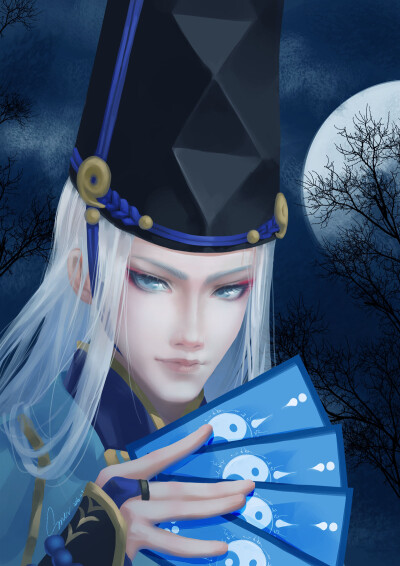 阴阳师 安倍晴明 画师:sner 本作品pixiv id=59865716