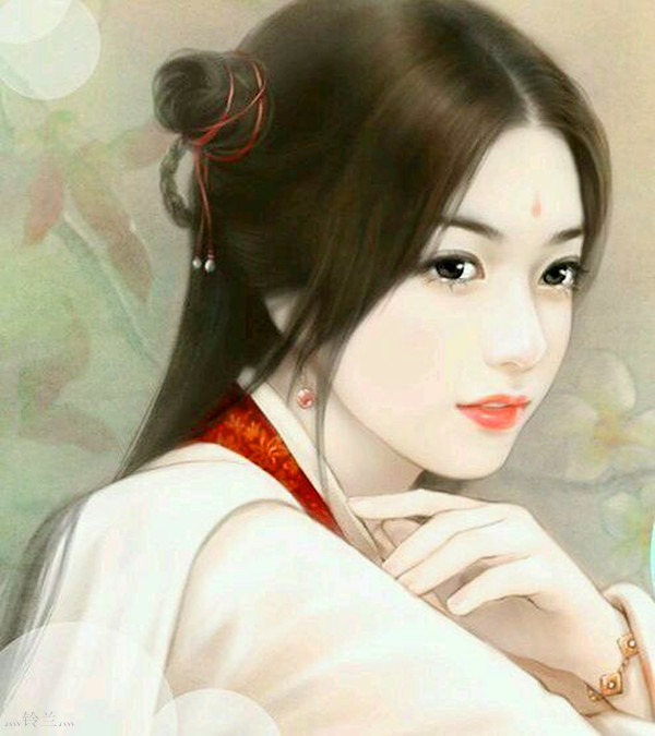 手绘古代美人