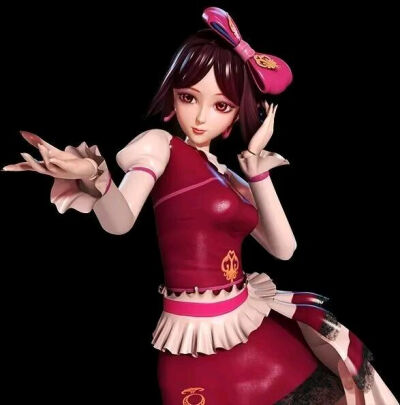 菲灵,摆造型.